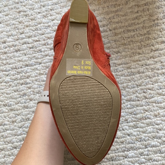 Suede wedge heels - Picture 3 of 4